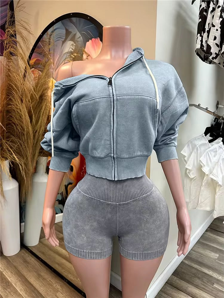 Sporty Washed 2 Piece