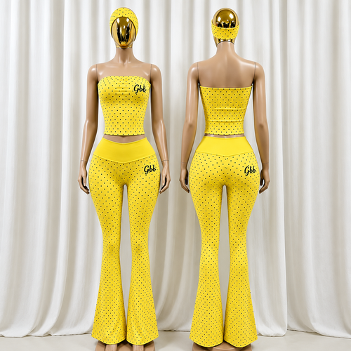 Glamour Boujee Brat Polka Dot Statement Set