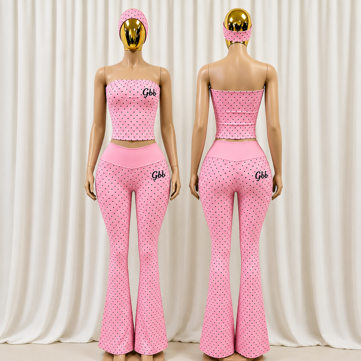 Glamour Boujee Brat Polka Dot Statement Set