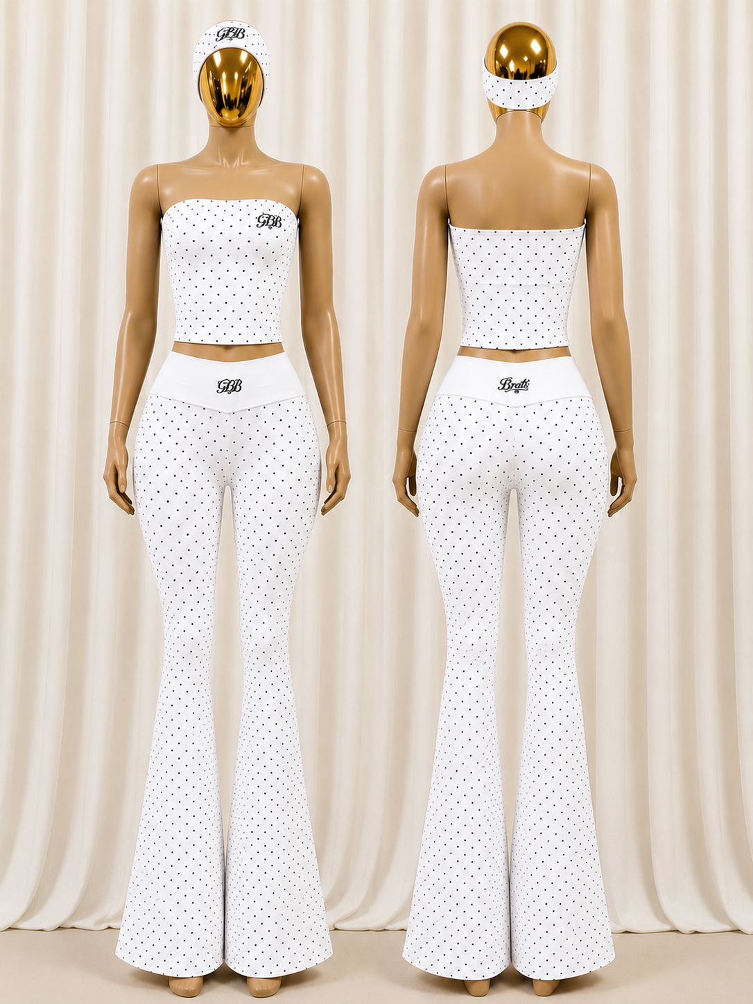 Glamour Boujee Brat Polka Dot Statement Set